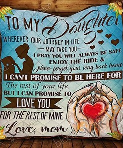 To My Daughter Personalized Quilt Blanket Bedding Set
