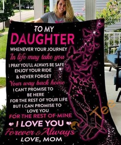 To My Daughter Wherever Your Journey Quilt Blanket Bedding Set