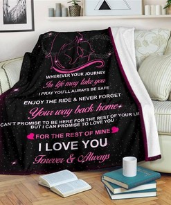 To My Daughterever Always Mom Sherpa Fleece Blanket Gifts for Family, for Couple