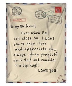 To My Girlfriend Blanket Fleece Blanket I Love You For Girlfriend From Boyfriend80
