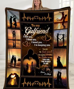 To My Girlfriend I Am Keeping You Fleece Blanket For Family Birthday Girlfriend Couple