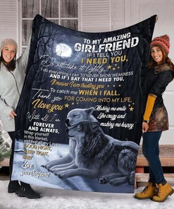 To My Girlfriend Making Me Smile Like Crazy Fleece Blanket For Family Birthday Girlfriend Wife Couple