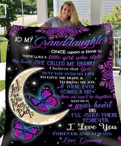 To My Granddaughter I Love You Forever And Always Fleece Blanket Quilt Blanket Bedding Set Christmas Birthday New Year Anniversary Love From