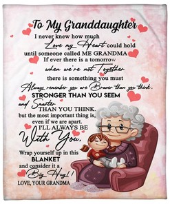 To My Granddaughter I Never Knew How Much Love My Heart Could Hold Fleece Blanket For Family Birthday Granddaughter Bedding