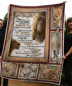To My Granddaughter Lion King You Are My Angel Sunshine From Grandma Fleece Blanket Quilt Blanket Bedding Set
