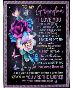 To My Grandma Blanket Day Left Get Yours Now For Grandma From Granddaughter Birthday84