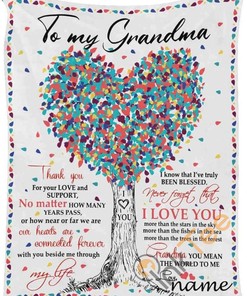 To My Grandma Gift For Birthday Holiday Christmas Valentine's Day Mother's Day Father's Day Sherpa Fleece Blanket