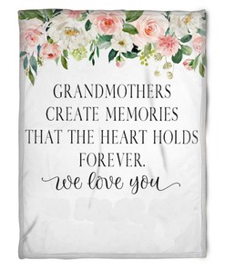To My Grandma My Grandmother Creat Memories Fleece Blanket For Grandparents From Granddaughter For Grandson