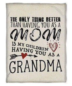 To My Grandma The Only Thing Better Than Having You As A Mom Fleece Blanket For Family From Granddaughter For Grandson