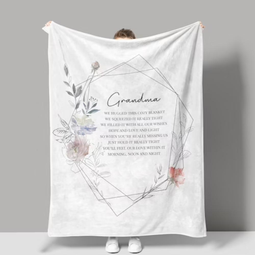To My Grandma You'll Feel Our Love Within This Fleece Blanket For Family From Granddaughter For Grandson
