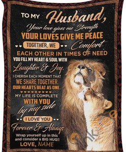 To My Husband Gift For Birthday Holiday Christmas Valentine's Day Sherpa Fleece Blanket