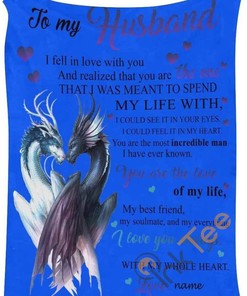 To My Husband Gift From Wife For Birthday Valentine's Day Mother's Day Father's Day Sherpa Fleece Blanket