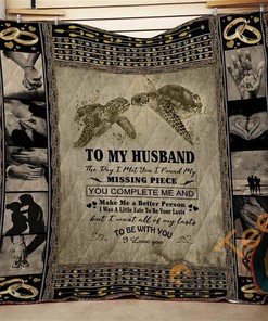 To My Husband Missing Piece Quilt Blanket Bedding Set