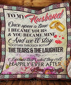 To My Husband Quilt Blanket Bedding Set