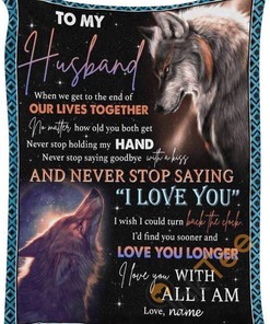 To My Husband Sherpa Blanket Fleece Blanket Gift For Birthday Holiday Christmas Valentine's Day Mother's Day Father's Day
