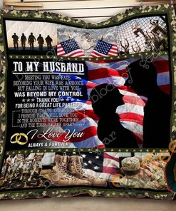 To My Husband, U.S. Army Quilt Blanket Bedding Set