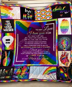 To My Love – Lgbt Quilt Blanket Bedding Set