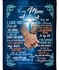 To My Mom Easter Fleece Blanket Quilt Blanket Bedding Set