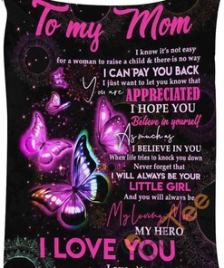 To My Mom Gift For Birthday Holiday Christmas Valentine's Day Mother's Day Father's Day Sherpa Fleece Blanket