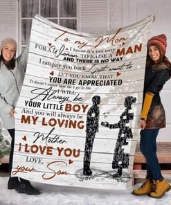To My Mom You Always Be My Loving Mother Fleece Blanket For Family Birthday Mom Mother Daughter Son