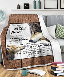 To My Niece Blanket Wolf Blanket To My Niece Fleece To My Niece Quilt Blanket Bedding Set Niece Blanket Niece From Uncle