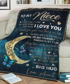 To My Niece I Love You Quilt Blanket Bedding Set Blanket For Women Birthday Anniversary Special