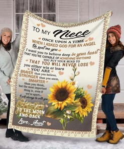 To My Niece There Was A Girl Who Stole My Heart She Called Me Aunt Blanket Annivesary Special