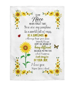 To My Niece Velveteen Plush Blanket Great Christmas Gift Birthday Gift