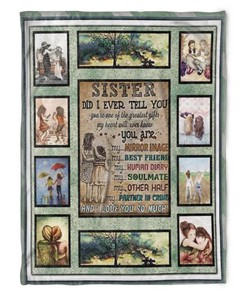 To My Sister Blanket Fleece Blanket My Heart Will Ever Know You Are For Sister Family