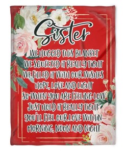 To My Sister Blanket Fleece Blanket S For Holidays Birthdays Family