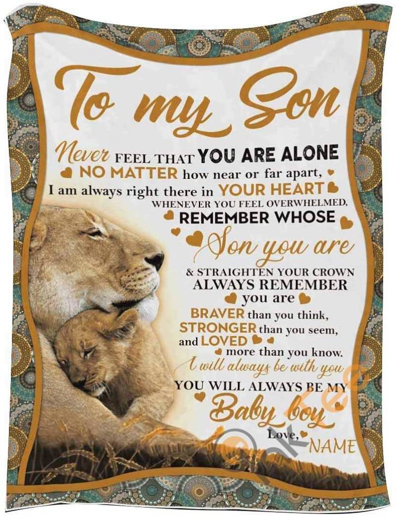 To My Son Gift For Birthday Holiday Christmas Valentine's Day Mother's Day Father's Day Sherpa Fleece Blanket