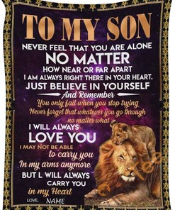To My Son Gift For Birthday Holiday Valentine's Day Mother's Day Father's Day Sherpa Blanket Fleece Blanket