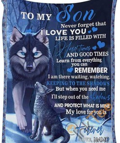 To My Son Gift For Birthday Holiday Valentine's Day Mother's Day Father's Day Sherpa Blanket Fleece Blanket From Dad