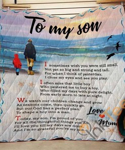 To My Son I Sometimes Wish Quilt Blanket Bedding Set