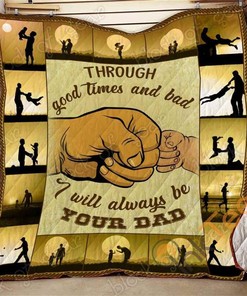 To My Son. I Will Always Be Your Quilt Blanket Bedding Set