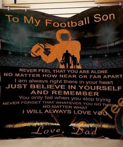 To My Son Never Feel That Quilt Blanket Bedding Set