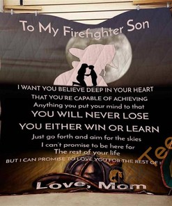 To My Son Never Lose Quilt Blanket Bedding Set