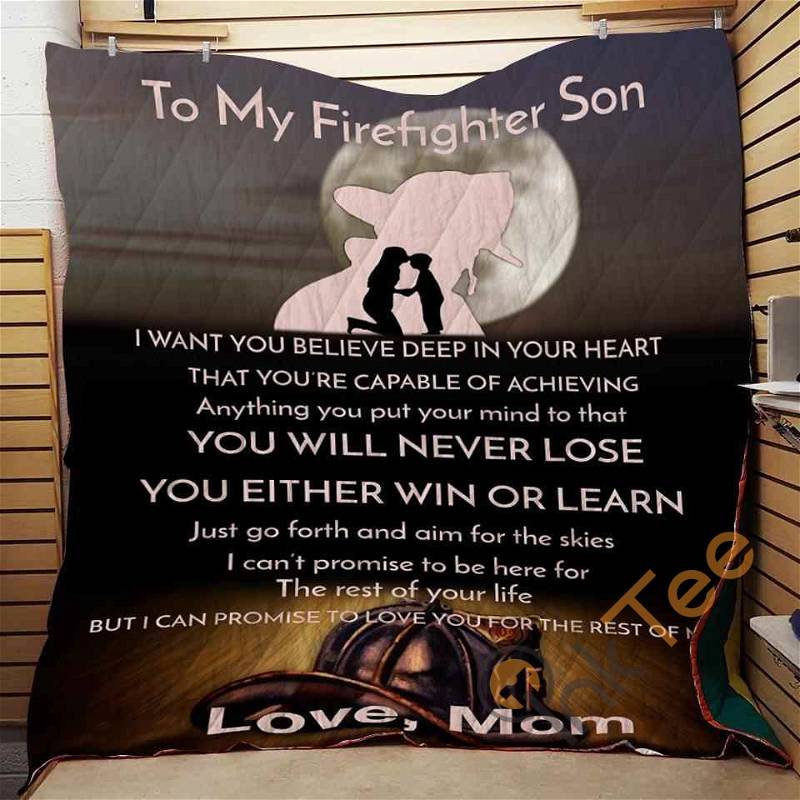 To My Son Never Lose Quilt Blanket Bedding Set