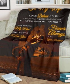 To My Wife I Love You From Husband Sherpa Fleece Blanket Gifts for Family, for Couple