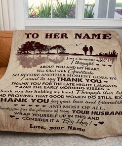 To My Wife I Thought About You Guitar Personalized Blanket For Her Birthday75