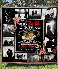 To My Wife Quilt Blanket Bedding Set
