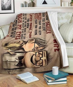 To My Wife Up Sherpa Fleece Blanket Gifts for Family, for Couple