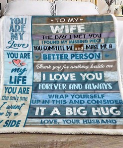 To My Wife You Are The Only One Fleece Blanket Quilt Blanket Bedding Set Gift For Wife