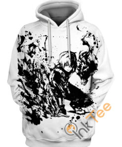 Todoroki Shoto Ink Splatt Hoodie 3D