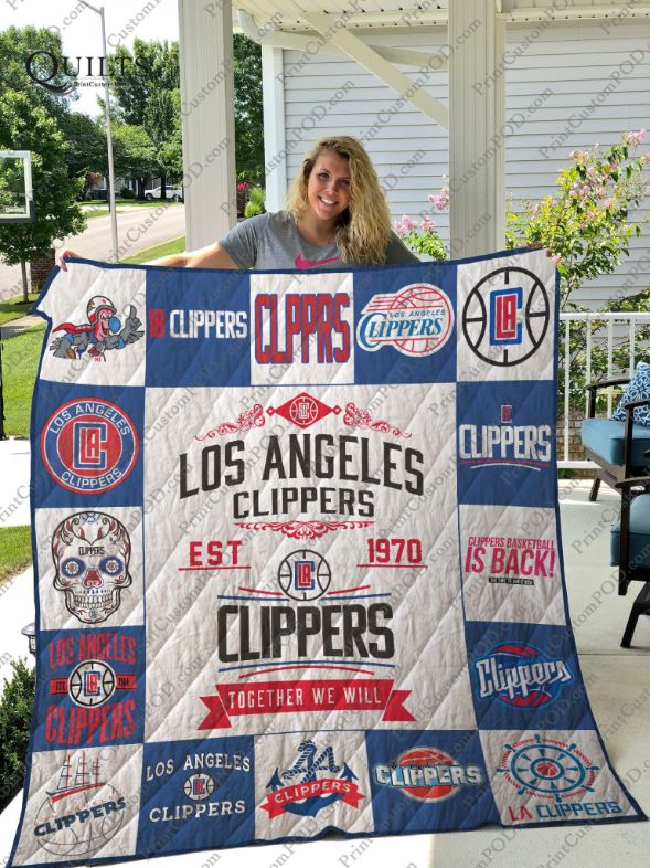 Together We Will Los Angeles Clippers Collection Quilt Blanket Bedding Set