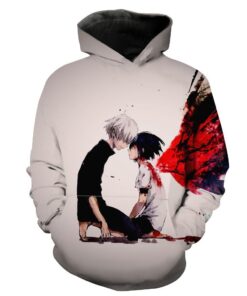 Tokyo Ghoul Ken Kaneki And Touka Kirishima Hoodie 3D