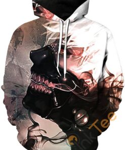 Tokyo Ghoul Print Pullover With Front Pocket All Over Print Hoodie 3D 3