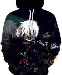 Tokyo Ghoul Print Pullover With Front Pocket All Over Print Hoodie 3D 4