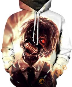 Tokyo Ghoul Print Pullover With Front Pocket All Over Print Hoodie 3D 7