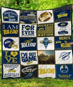 Toledo Rocket Collection Quilt Blanket Bedding Set